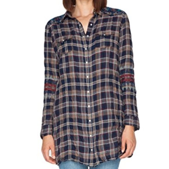 Johnny Was Tops - JOHNNY WAS 3J WORKSHOP ANDREA WESTERN TUNIC